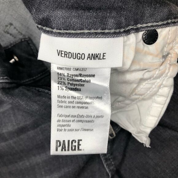 Paige Verdugo Ankle Skinny in Stone Dust size 27 - Picture 5 of 9